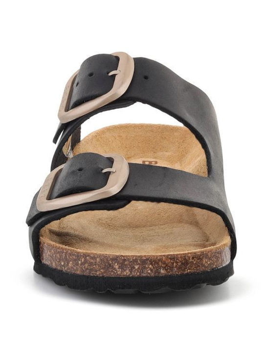 Sandale Casual Damă Din Piele Negre