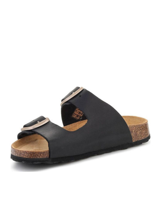 Sandale Casual Damă Din Piele Negre