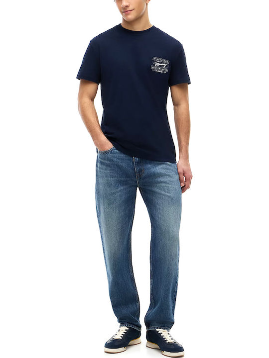 Flag T-Shirt Weiß-Blau