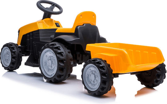 Kids Electric Tractor with Trailer 6 Volt Yellow