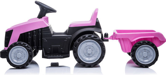 Kinderfahrzeug mit Traktor Elektrisch mit Anhänger 6 Volt Rosa