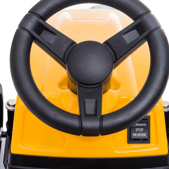 Kids Electric Tractor with Trailer 6 Volt Yellow