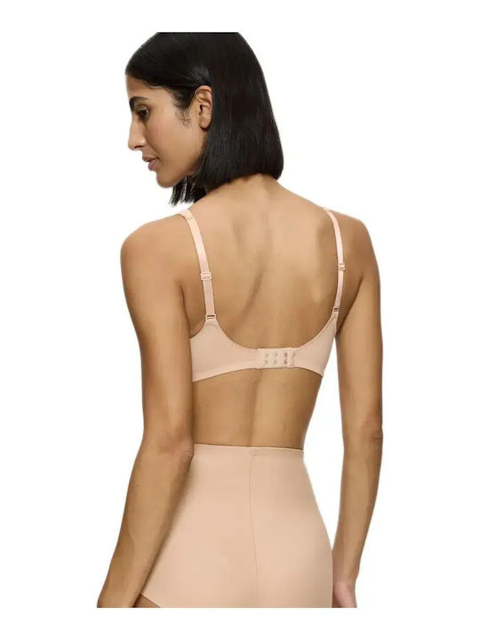 Modern Soft Cotton Bra without Padding without Underwire Beige
