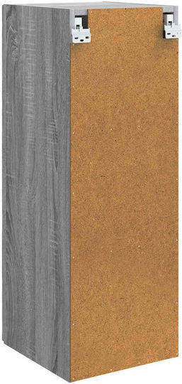 Wall Gray Kitchen Cabinet 33x34.5x90cm
