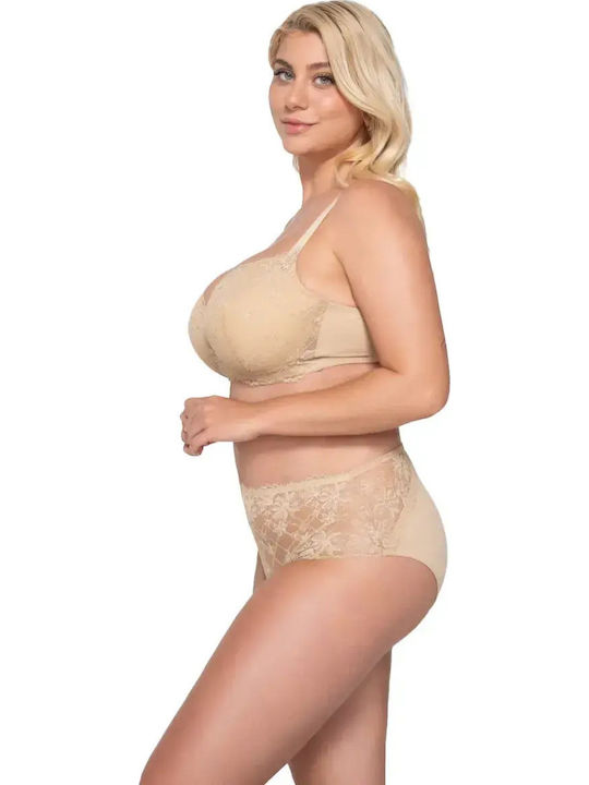 Balconette Beige Σουτιέν mit Bügel