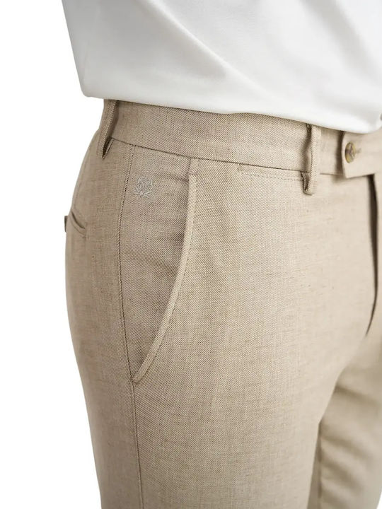Chino Trousers In Slim Fit Beige