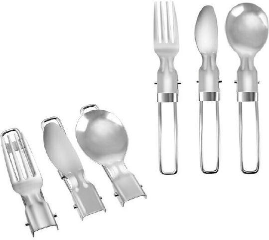 Set De Gătit Camping Zola 2 Oale 0,8/0,4 L Tacâmuri Pliabile Compacte Incluse Husă De Transport Gri