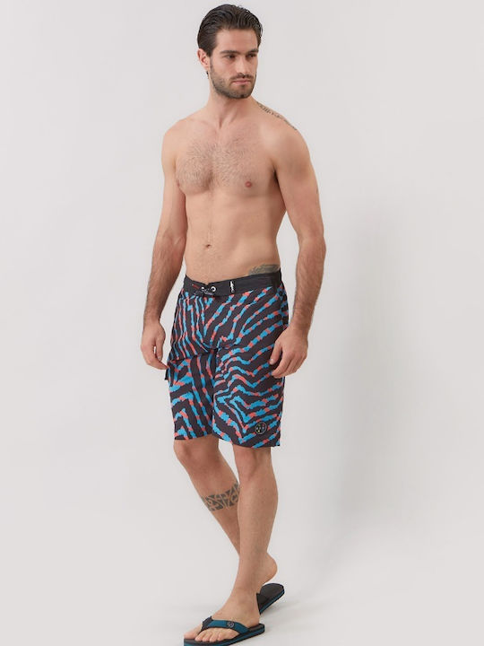 Men's Swimwear Bermuda Maui Spinner with Patterns 1065540005-Black/AOP