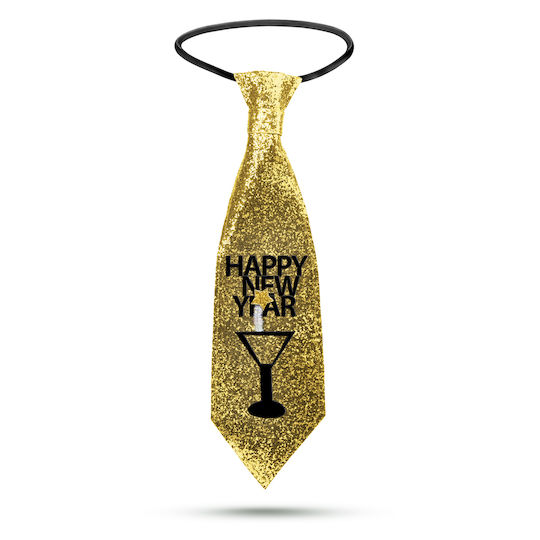 Legătură De Crăciun Sclipici Auriu 41 X 11 Cm Accesoriu Festiv