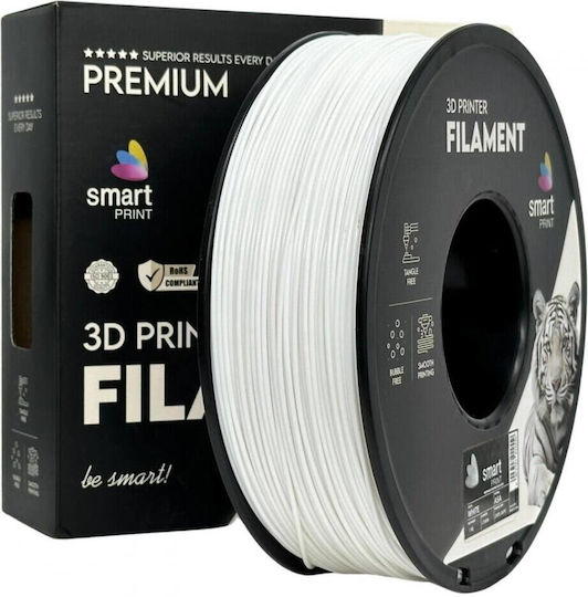 Smart Print Filament Pentru Imprimante 3D Smart Print 1kg Alb