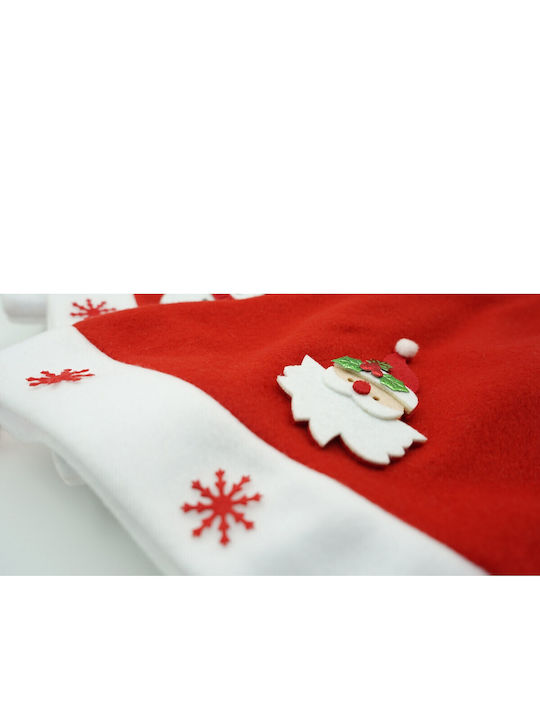 Pălărie Moș Crăciun Alista Home Model Moș Crăciun Roșie Ornament Fulgi De Zăpadă O Mărime Material Textil