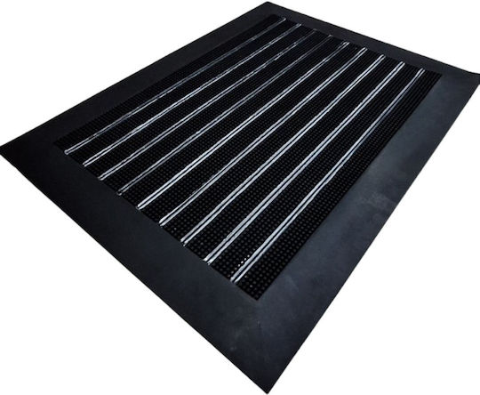 Eurofil Eurofil Fußmatte aus Gummi Schwarz 60x80cm Dicke 8mm