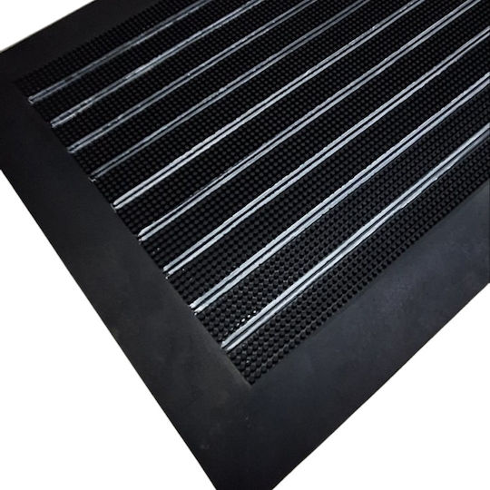 Eurofil Eurofil Fußmatte aus Gummi Schwarz 60x80cm Dicke 8mm