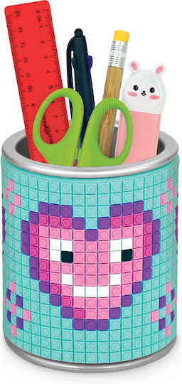 Pixel Pencil Holder 3d Texture 4 Designs 12 Pcs Display