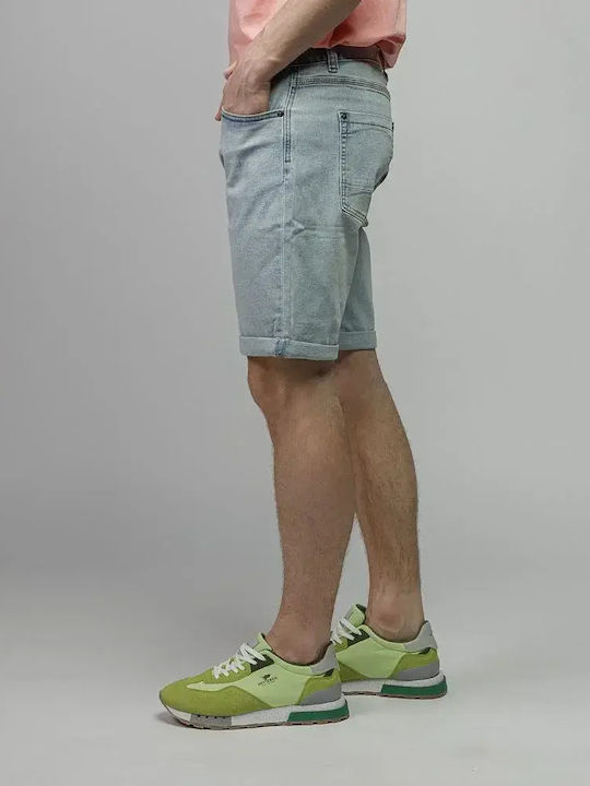 Frank Herren Shorts Washed Blau