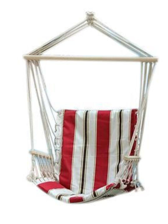 SGTT Hamac Scaun Din Material Textil Roșu 100x50cm SGTT Hamac Scaun Din Material Textil Roșu 100x50cm
