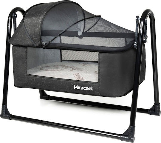 SteweHome Baby Bettwäsche-Set Für Wiege Schwarz 8 Stück