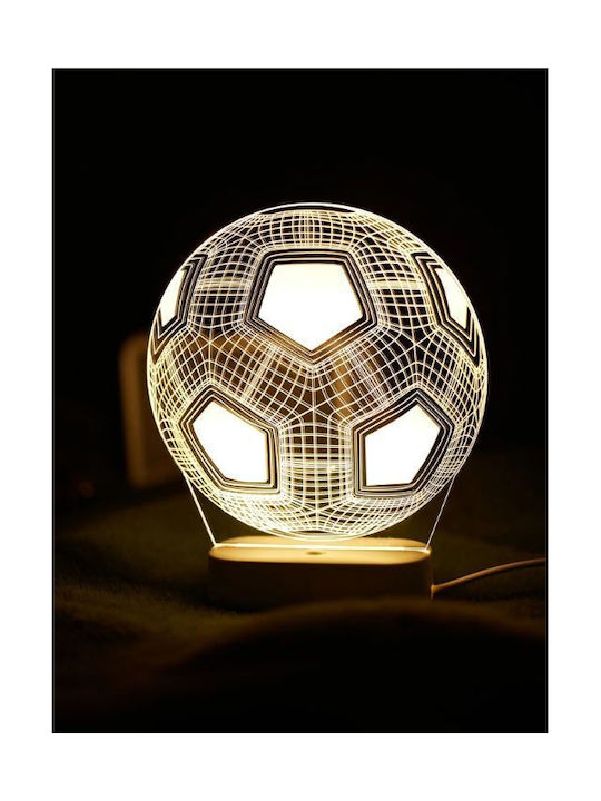 Markadoro Διακοσμητικό Φωτιστικό LED 3D Illusion 3x3εκ.