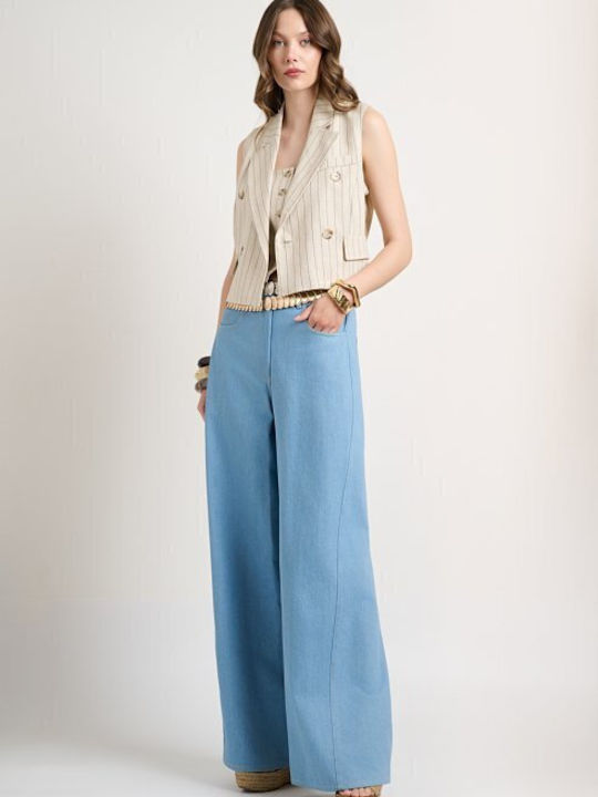 Beige Women's Vest