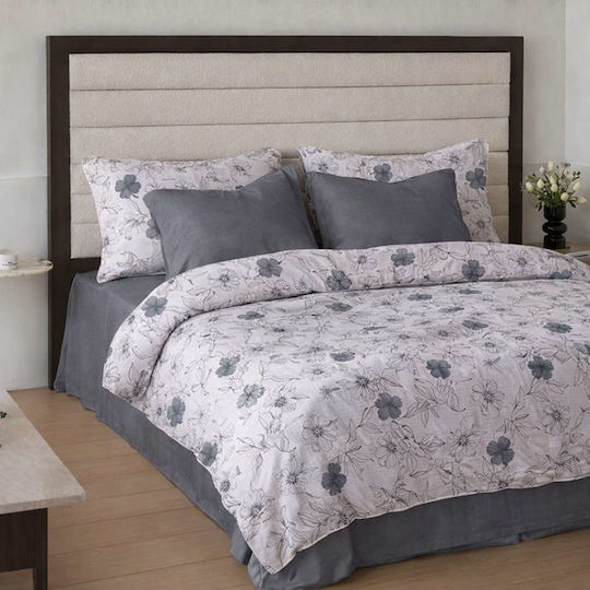Set Huse Pentru Pilote Dublu 200x230cm Gri