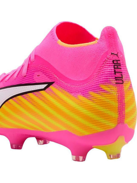 PUMA Ultra 6 Match+ Ποδοσφαιρικά Παπούτσια με Τάπες FG/AG Μπεζ