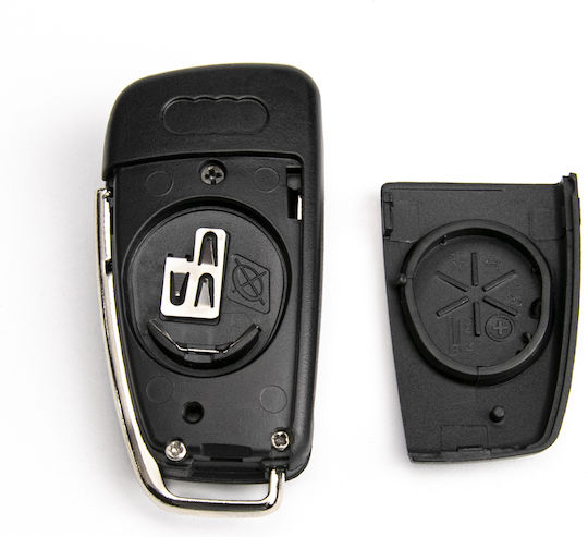 Autoschlüsselhülle Klappbar für Audi A1 A4 A6 Q3 Q7 RS6 TT mit 3 Tasten Hu66 Haa