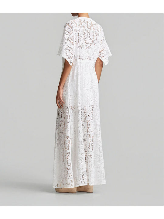 Lynne Damenbademode Kaftan Weiß