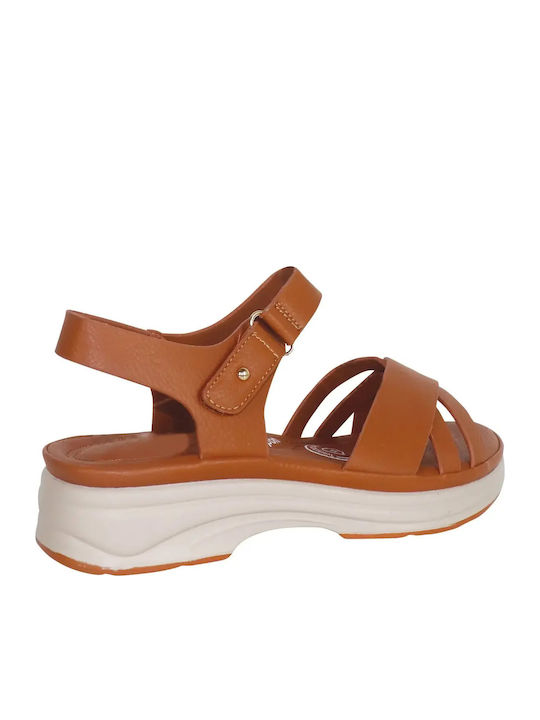 Γυναικεία Ανατομικά Σανδάλια Flatforms Ταμπά