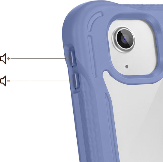 Avizar Case Ipad Air 11 M4 2026 Shockproof Bumper Corners Hand Strap Stand Lavender
