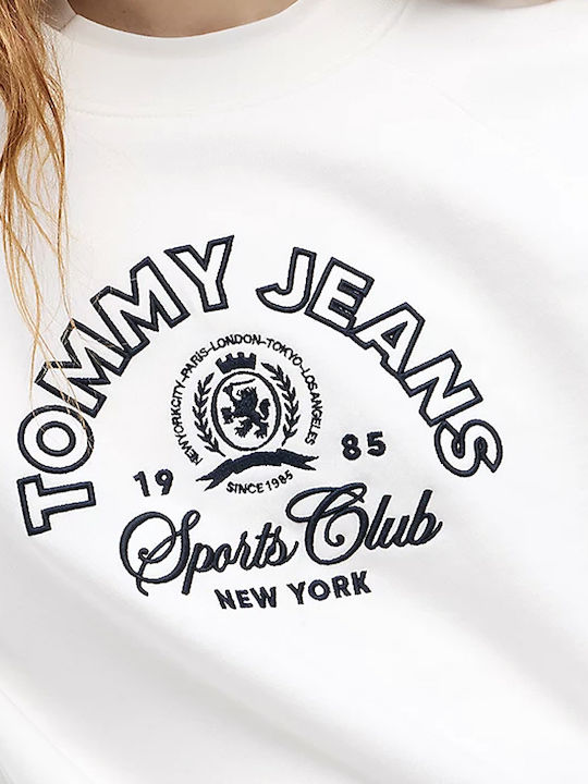 Logo Long Women's Sweatshirt White-Blue