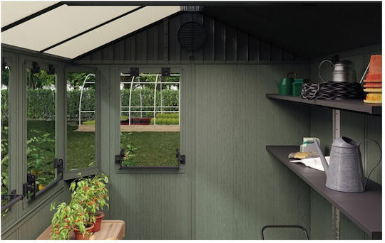 Kunststoff Gartenhäuser Premier Grüne Lagerhaus M1.9xB2.44xH2.21m