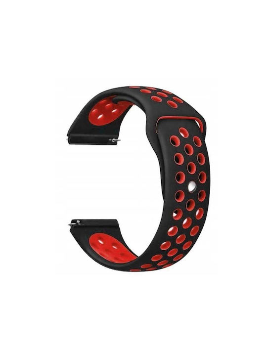 Sc Sport Band 22mm Negru Roșu Sc Sport Band 22mm Negru Roșu