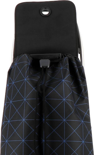 I-max Stoff Einkaufswagen Klappbar Blau 43lt
