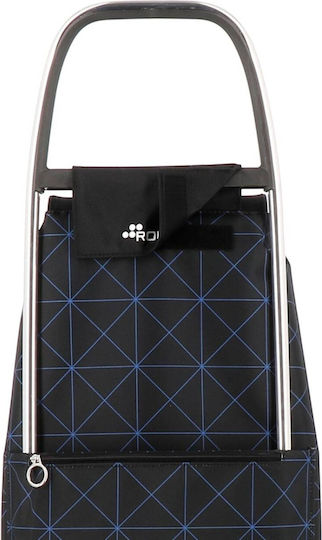 I-max Stoff Einkaufswagen Klappbar Blau 43lt