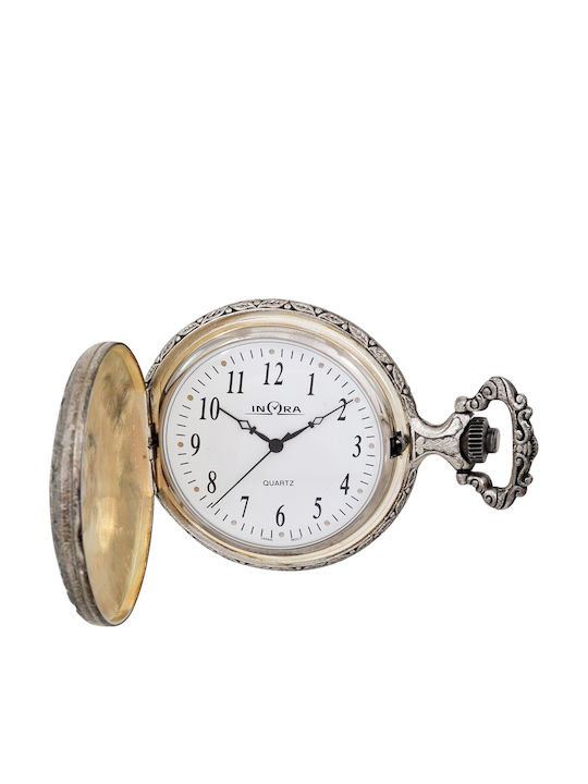 Inora Inωra Men's Pocket Watch 42mm Battery Gold