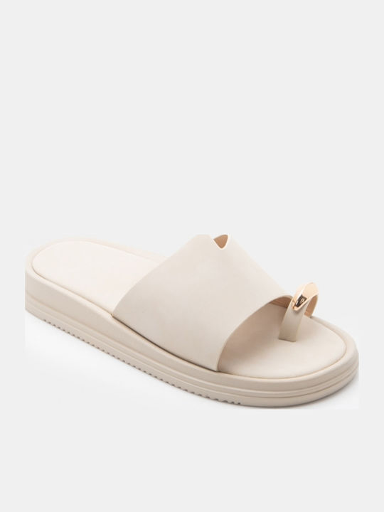 Γυναικεία Σανδάλια Flatforms Μπεζ