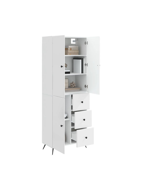 Bücherregale Weiß (2Stück) 66x34.5x90cm