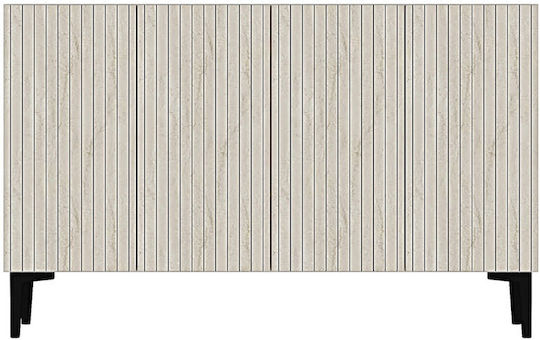 SteweHome Sideboard Holz 120x32x75cm Mehrfarbig