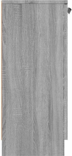 Bufet Din Lemn cu Sertare Gri 60x30x70cm