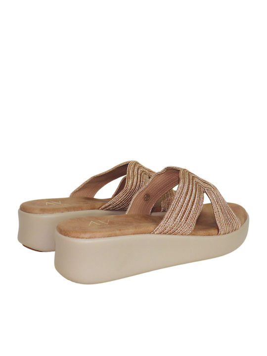 Women's Anatomic Flatforms Sandals Rose Gold