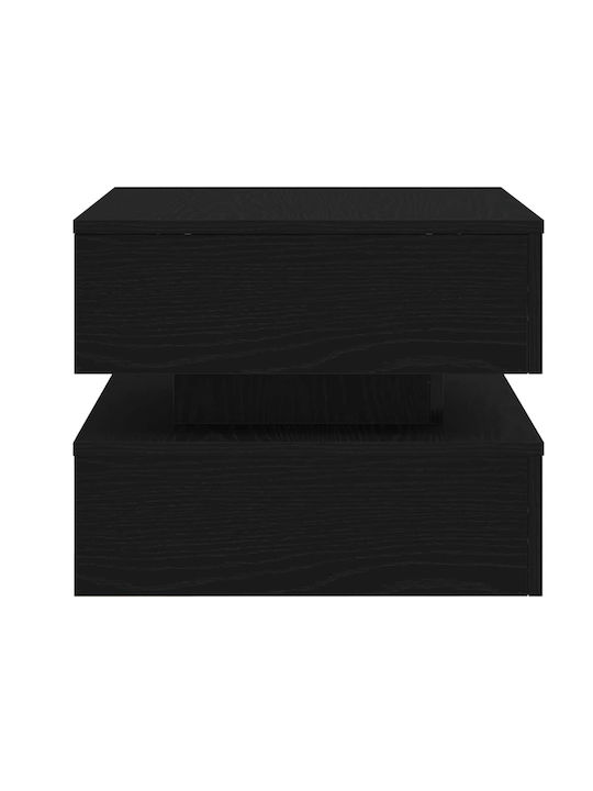 Rectangular Side Table Wooden Black Oak 50x50x40 cm