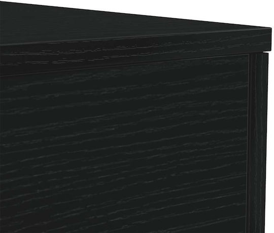 Ορθογώνιο Βοηθητικό Τραπεζάκι Ξύλινο Black Oak Μ50xΠ50xΥ40εκ.