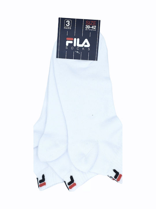 FILA Șosete Pentru Bărbați Albe 3Pack
