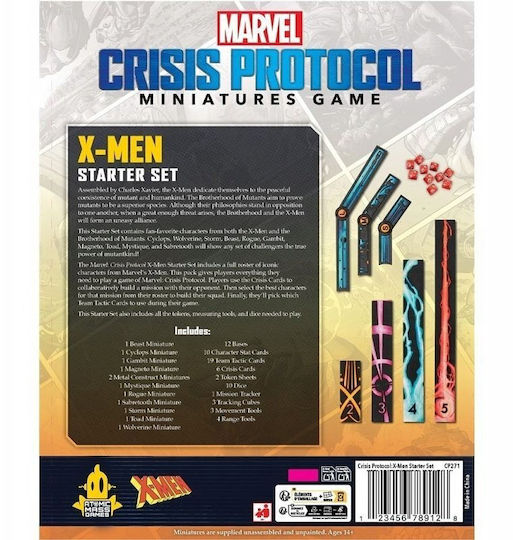 Atomic Mass Games Marvel Crisis Protocol Cp271 X-men Starter Set