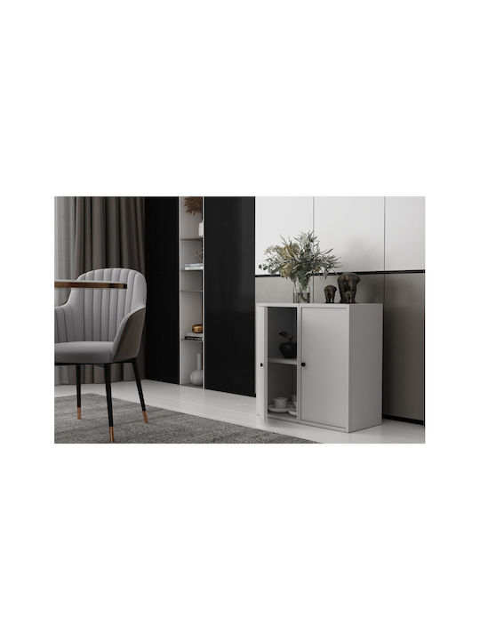 Bufet din Metal Alb 65.4x30x65.4cm