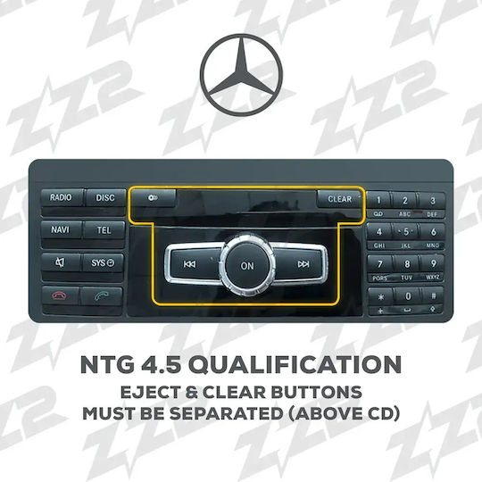 ZZ2 Ηχοσύστημα Αυτοκινήτου για Mercedes-Benz GLA 2012-2015 (Bluetooth/USB/WiFi/GPS/Apple-Carplay/Android-Auto)
