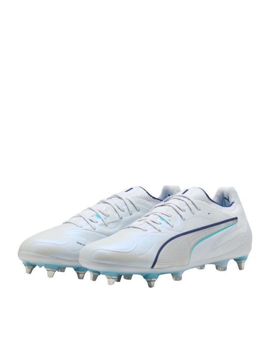 PUMA King 20 Ultimate MxSG Футболни Обувки с Бутони Бели