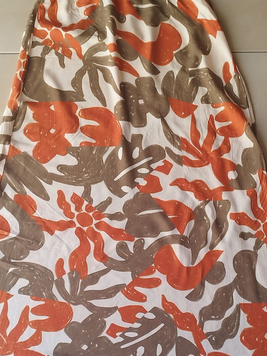 Maxi Damenrock Blumen Tropisch