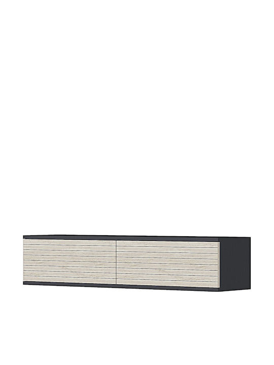 Έπιπλο Τηλεόρασης Γκρι Μ120xΠ30xΥ26cm