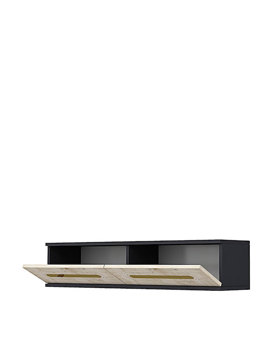 Έπιπλο Τηλεόρασης Γκρι Μ120xΠ30xΥ26cm